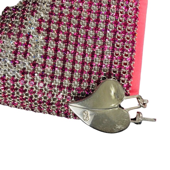 ESCADA coral pink handbag with crystals. NWOT - Picture 14 of 14
